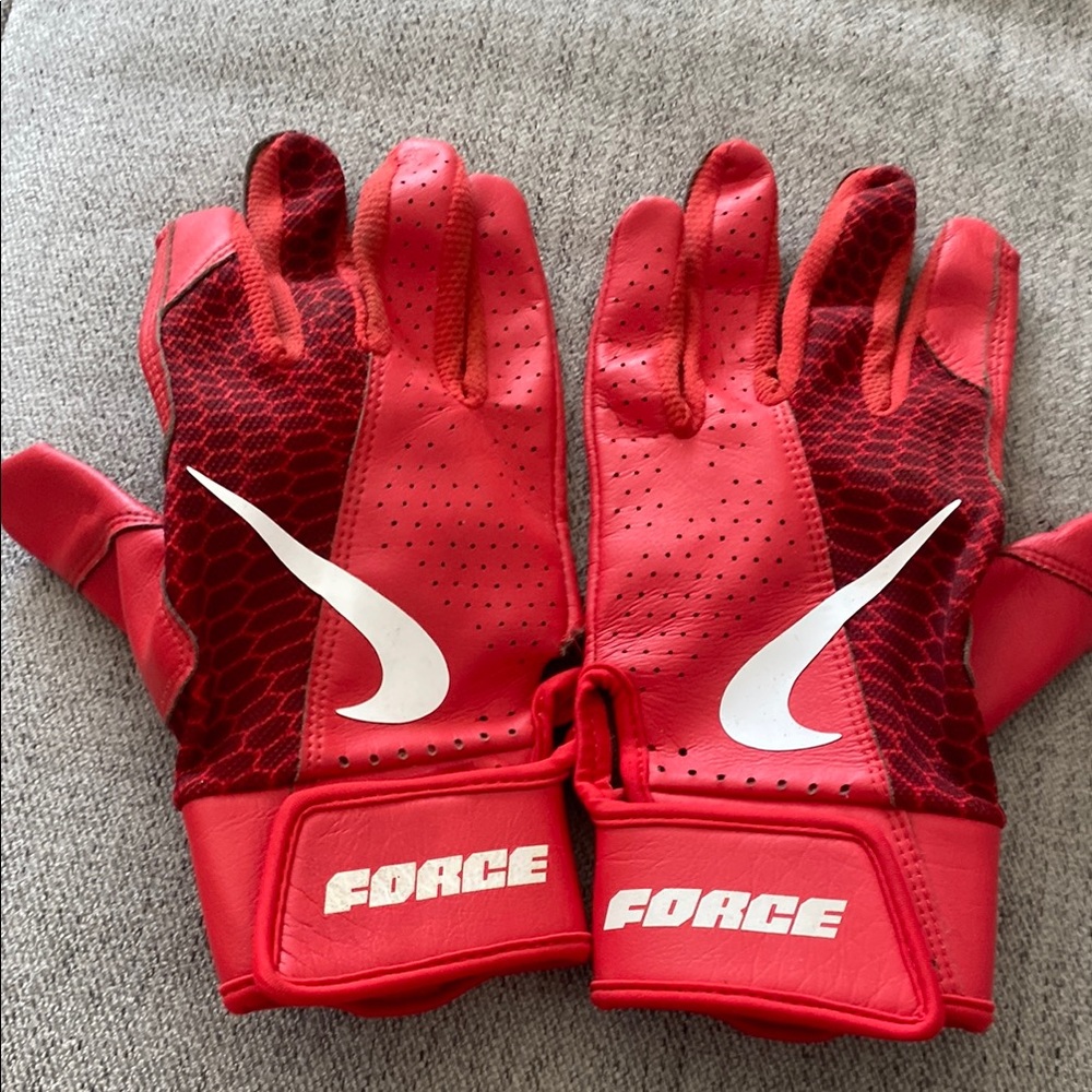 Nike force batting gloves.